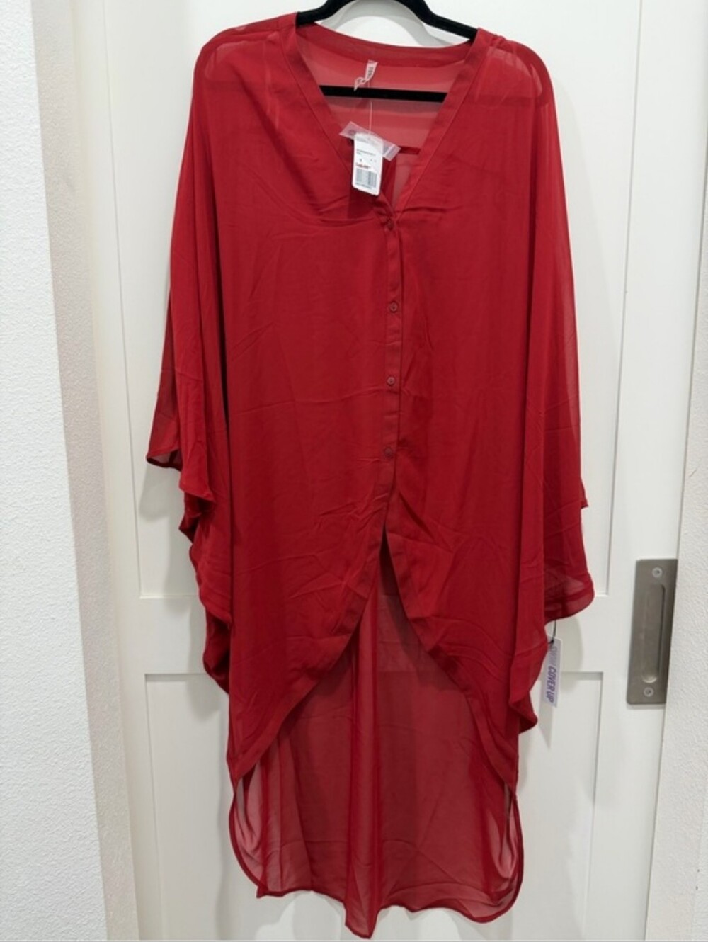 Forever 21 Red Swim Cover Up